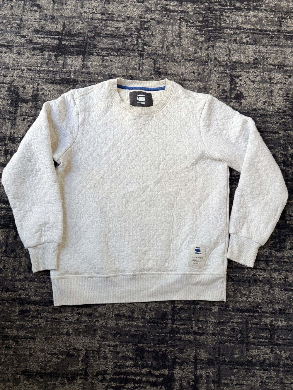 G-Star Raw quilted crew neck sweatshirt Medium